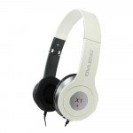 Wholesale X1 Dynamic Stereo Headphone with Mic for Phone and Computer (White)